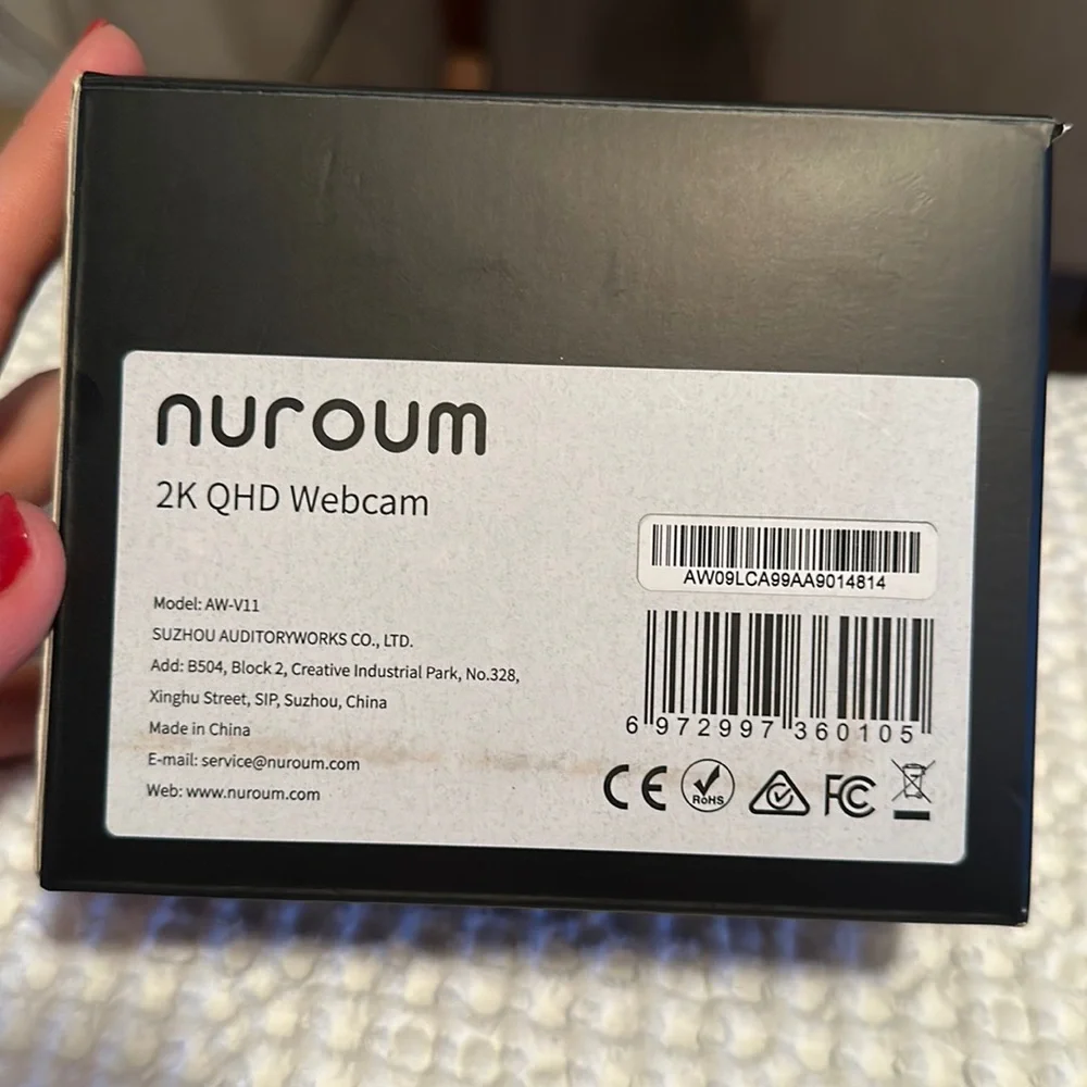Nuroum 2K QHD Webcam